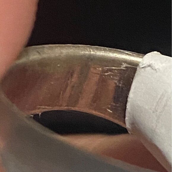 Ring Size 7.5 Blue Turquoise Sterling Silver 925 Women Semi-Precious Stone - Picture 10 of 11